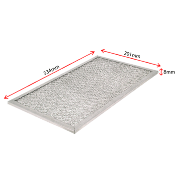 Filter 201mm X 334mm X 8mm Thick