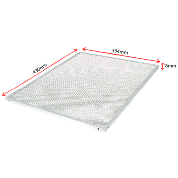 Filter 334mm X 430mm X 8mm Thick